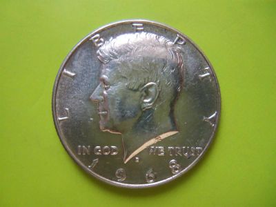 Лот: 3578651. Фото: 1. Полдоллара 1968 г. США,серебро... Америка