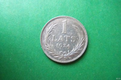 Лот: 16846198. Фото: 1. Латвия 1 лат 1924 г.,серебро. Страны СНГ и Балтии