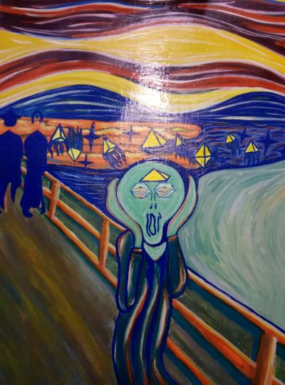 Лот: 11215542. Фото: 1. Edvard Munch Scream copy Russia. Картины, рисунки