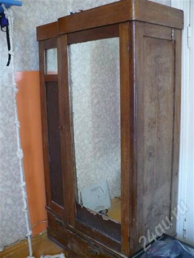 Лот: 262241. Фото: 1. антикварный шифоньер. Мебель