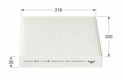 Лот: 25808634. Фото: 1. Фильтр салонный TCA-559 LivCar... Расходные материалы
