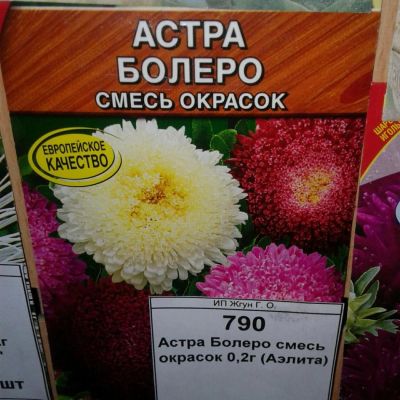 Лот: 9113348. Фото: 1. Семена / цветы / Астра / Болеро... Садовые цветы