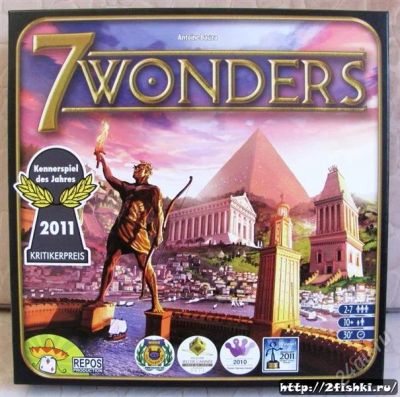 Лот: 1599227. Фото: 1. настольная игра 7 wonders (7 чудес... Детские настольные игры