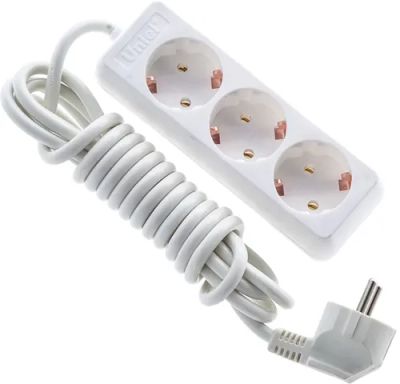 Лот: 24553063. Фото: 1. Удлинитель Uniel S-GCD3-3 White. Удлинители, тройники, сетевые фильтры