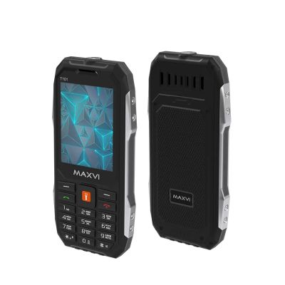 Лот: 25084131. Фото: 1. Сотовый Maxvi T101 Black 2sim... Кнопочные мобильные телефоны