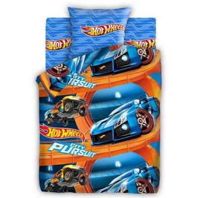 Лот: 19034010. Фото: 1. КПБ (ЛИЦЕНЗИЯ) "HOT WHEELS - КРУТОЙ... Постельное бельё