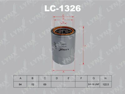 Лот: 13357020. Фото: 1. Lynx LC-1326 Масляный фильтр. Расходные материалы