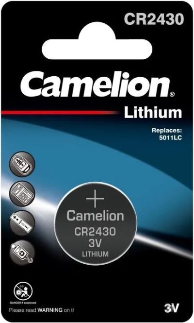 Лот: 25795113. Фото: 1. Батарейка Camelion CR2430/1BL... Батарейки, аккумуляторы, элементы питания
