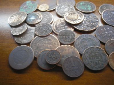 Лот: 8887018. Фото: 1. Предлагается небольшая кучка монет... Россия до 1917 года