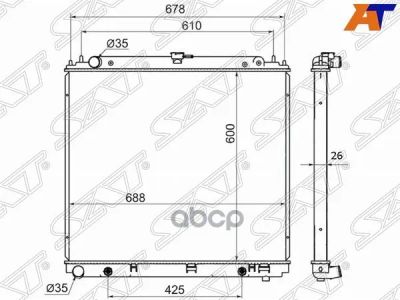 Лот: 21838278. Фото: 1. Радиатор Nissan Pathfinder/Frontier... Другое (автозапчасти)