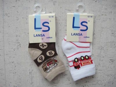 Лот: 1506903. Фото: 1. Носки детские Lansa. 12-14. Новые... Носки, колготки