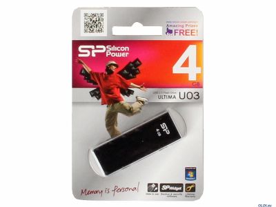 Лот: 6596541. Фото: 1. USB флеш 4GB Silicon Power Ultima... USB-флеш карты