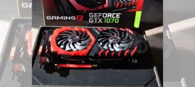Лот: 18308901. Фото: 1. Видеокарта msi gtx 1070 gaming... Видеокарты