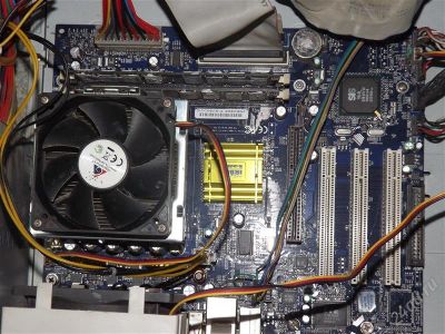 Лот: 2032871. Фото: 1. Материнская плата + проц 2.8GHZ. Материнские платы