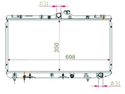 Лот: 3699805. Фото: 1. Радиатор toyota corolla/sprinter... Двигатель и элементы двигателя