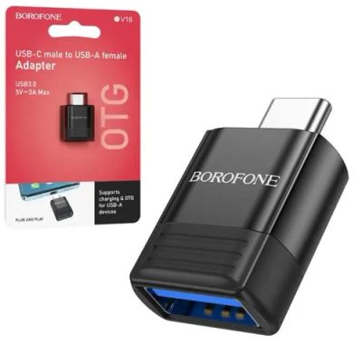 Лот: 24142838. Фото: 1. OTG Переходник Адаптер USB - Type-C... Дата-кабели, переходники
