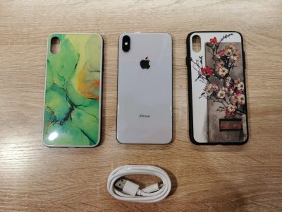 Лот: 20956230. Фото: 1. iPhone XS Max Silver 256Gb. Смартфоны