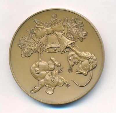 Лот: 20948211. Фото: 1. Россия Медаль 2008 Год Крысы D-60... Сувенирные