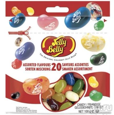 Лот: 8041261. Фото: 1. Jelly Belly 20 лучших вкусов 100г. Другое (кондитерские изделия, конфеты)