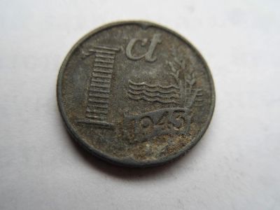 Лот: 10262286. Фото: 1. Нидерланды 1 цент 1943. Европа