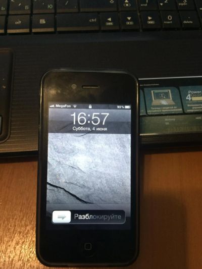 Лот: 7649328. Фото: 1. iPhone 4 на iOS 4.3.5 ! Обмен. Смартфоны