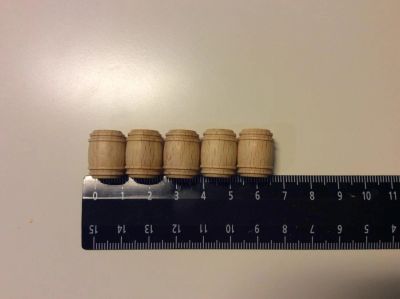 Лот: 5310521. Фото: 1. 5 бочек для модели корабля (2). Судомоделизм