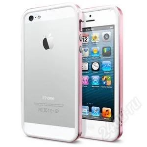 Лот: 3018652. Фото: 1. Бампер (Чехол) iPhone 4S/4G- розовый... Чехлы, бамперы