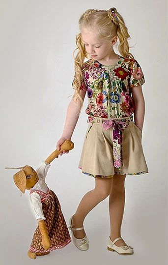Лот: 6221948. Фото: 1. AnyKids Блуза «Английский сад... Рубашки, блузки, водолазки