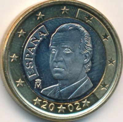 Лот: 7177616. Фото: 1. Испания 1 евро, 2002 год. Европа