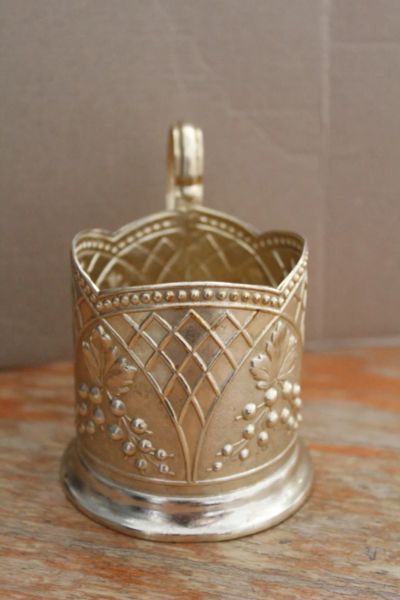 Лот: 21559462. Фото: 1. Подстаканник Виноград. Предметы интерьера и быта