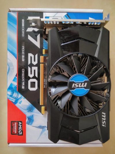 Лот: 8173839. Фото: 1. Видеокарта MSI AMD Radeon R7 250... Видеокарты