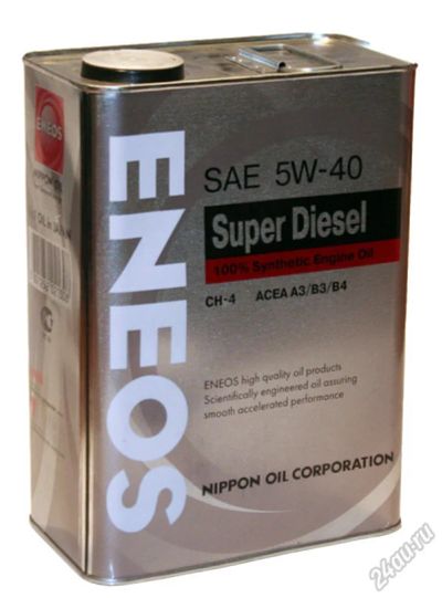 Лот: 5713278. Фото: 1. ENEOS Super Diesel SAE 5w40 CН-4... Масла, жидкости