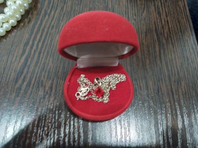 Лот: 17326657. Фото: 1. Цепочка с кулоном. Цепочки