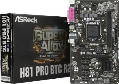 Лот: 19445069. Фото: 1. ASRock H81 Pro BTC R2.0 LGA 1150... Комплекты запчастей