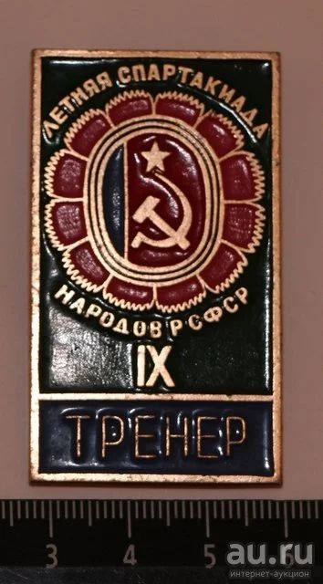 Лот: 9560943. Фото: 1. Большой знак: 9-я летняя спартакиада... Сувенирные