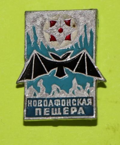 Лот: 7851750. Фото: 1. Знак Новоафонская пещера. (Пл... Сувенирные