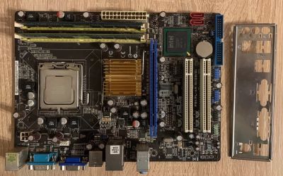 Лот: 18003423. Фото: 1. Комплект ASUS P5KPL-AM IN/GB/SI... Комплекты запчастей