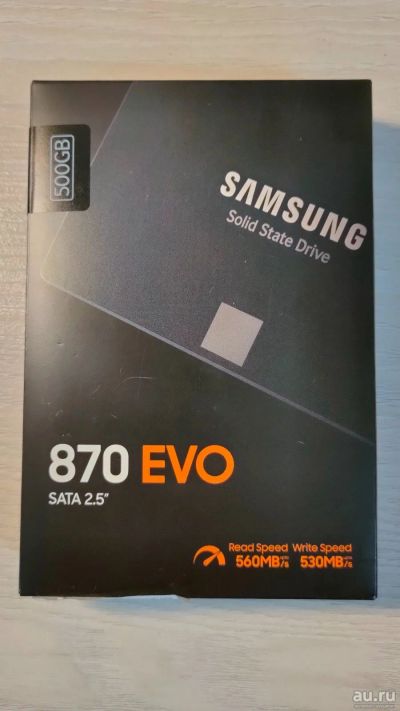 Лот: 18283939. Фото: 1. SSD Samsung 870 EVO [MZ-77E500BW... SSD-накопители