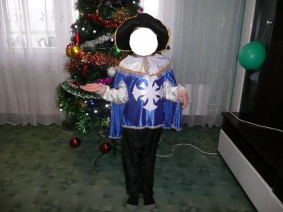 Лот: 6605558. Фото: 1. Новогодний костюм "Мушкетер" рост... Детские карнавальные, праздничные костюмы