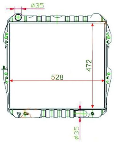 Лот: 7426442. Фото: 1. Радиатор Прав. Toyota Hilux Surf... Двигатель и элементы двигателя