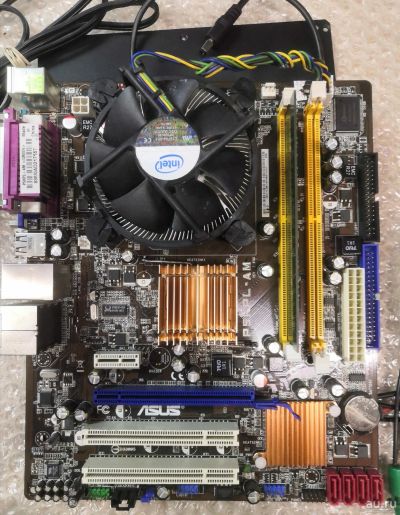 Лот: 17970997. Фото: 1. Asus P5KPL-AM + Intel E7200... Комплекты запчастей