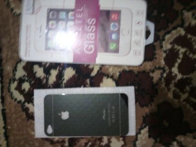 Лот: 6811249. Фото: 1. iphone 4-4s заднее защитно стекло... Защитные стёкла, защитные плёнки