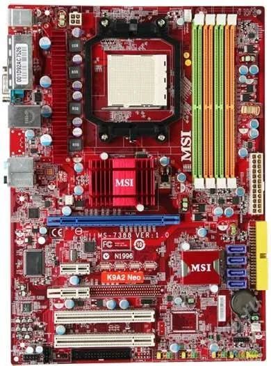 Лот: 2500818. Фото: 1. MSI AM2+ K9A2 Neo-F 4DDRII 1PCi-E... Материнские платы