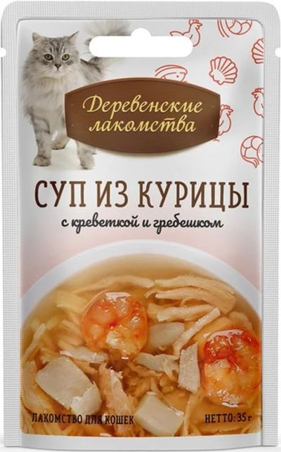 Лот: 16212680. Фото: 1. Дер.лак-ва ПАУЧ 35г д/кош СУП... Корма