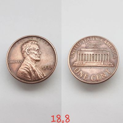 Лот: 15638625. Фото: 1. монета США 1 цент, 1973г. Lincoln... Америка