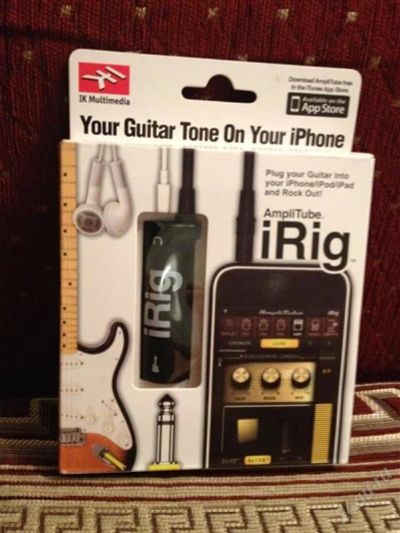 Лот: 2216989. Фото: 1. AmpliTube iRig - гитарный интерфейс... Гитарные эффекты и комбоусилители