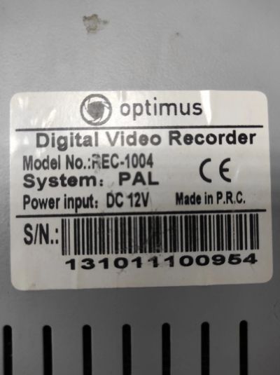 Лот: 19314641. Фото: 1. optimus rec-1004. Видеонаблюдение