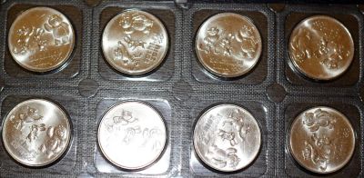 Лот: 3433789. Фото: 1. Монеты Сочи 2014 с талисманами... Сувенирные банкноты, монеты