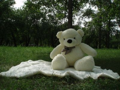 Лот: 3535174. Фото: 1. Большой плюшевый мишка / медведь... Мягкие