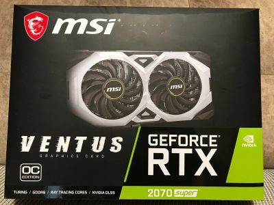 Лот: 17212410. Фото: 1. MSI RTX 2070 super ventus (новая... Видеокарты